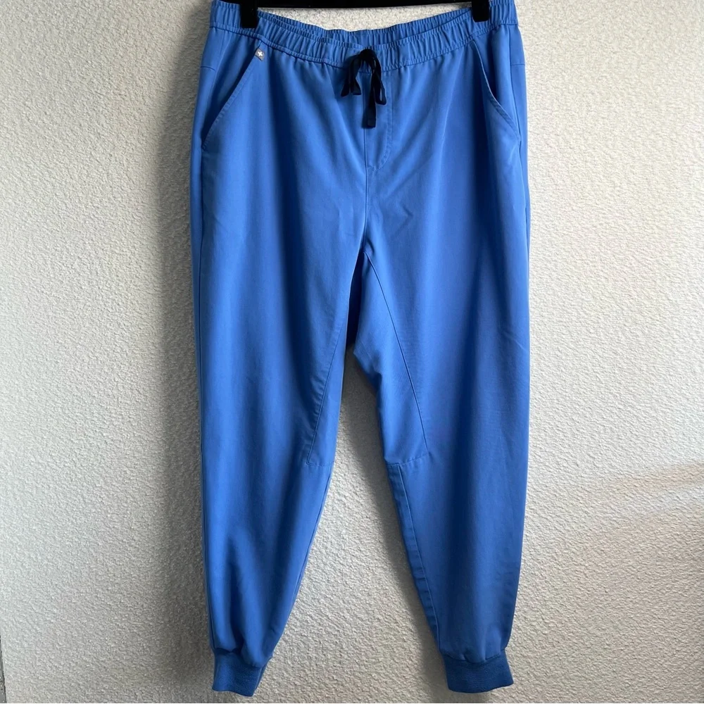 Figs Men’s Technical Collection‎ Ceil Blue Tansen Joggers Scrub Pants Size XL